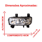 Farol Mercedes Atego 2004-2013 Lente Lisa Orgus LE/LD