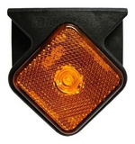 Lanterna Lateral LED Carreta Guerra Bivolt c/ Suporte Braslux