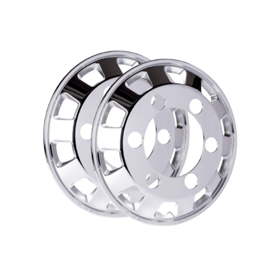 Calota Roda Dianteira Speed Truck Aro 17,5 Cubo Maior 2un