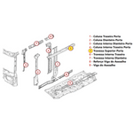 Travessa Superior Porta Scania CP CG CR - Externa