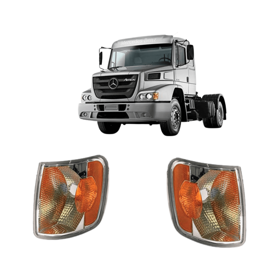 Jogo Lanterna Dianteira Mercedes Atron Pisca 2012 a 2021