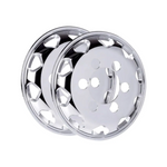 Calota Dianteira Bright Truck Aro 17,5 Cubo Maior Cromada
