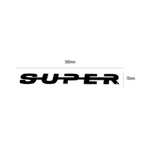 Palavra SUPER Inox Black Piano Grade Scania NTG