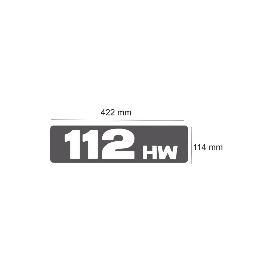 Emblema Scania T 112HW Cabine Acrílico Inox