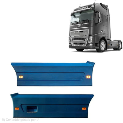 Carenagem Side Skirt Lateral Volvo New FH Euro 5 6X2 3500 mm 6x2 6x4 3600mm e 3700 mm - Fibroplast