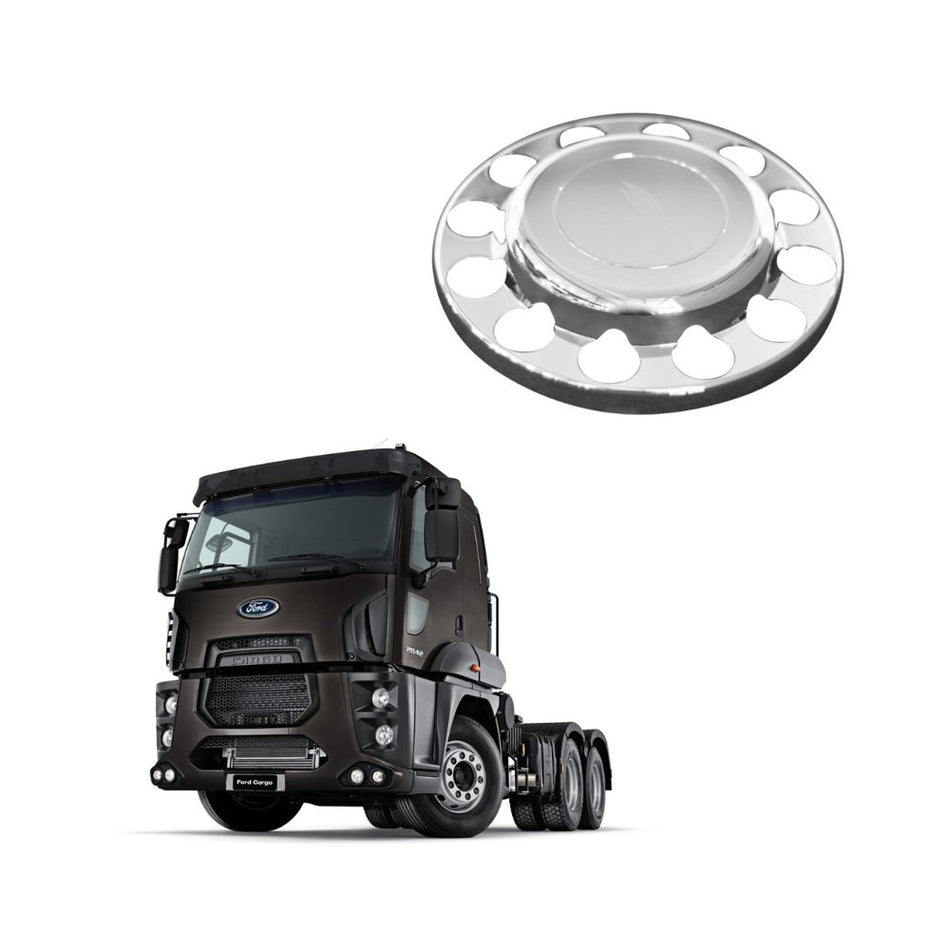 Tampa Cubo Tração 12 Furos VW Ford Iveco Cromada ABS