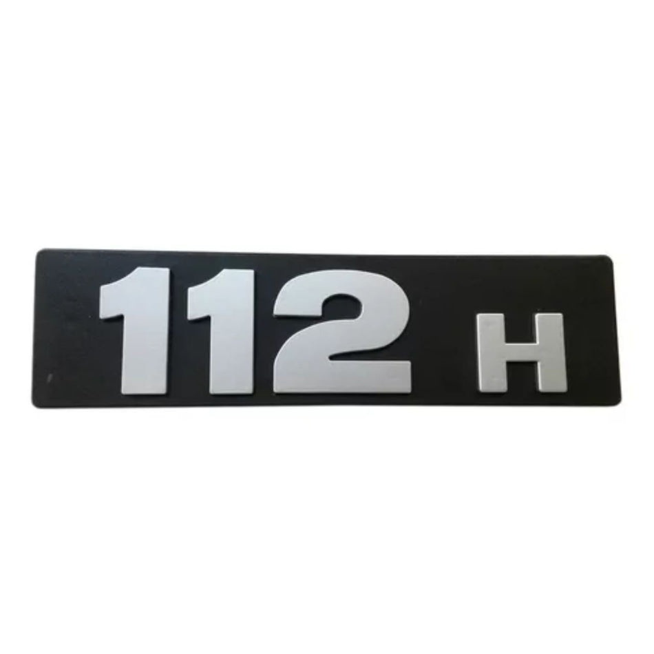 Emblema Scania T 112H Cabine Autoadesivo Acrílico Inox