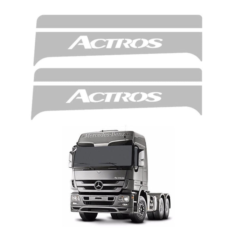 Coluna Escrita Porta Mercedes New Actros Inox
