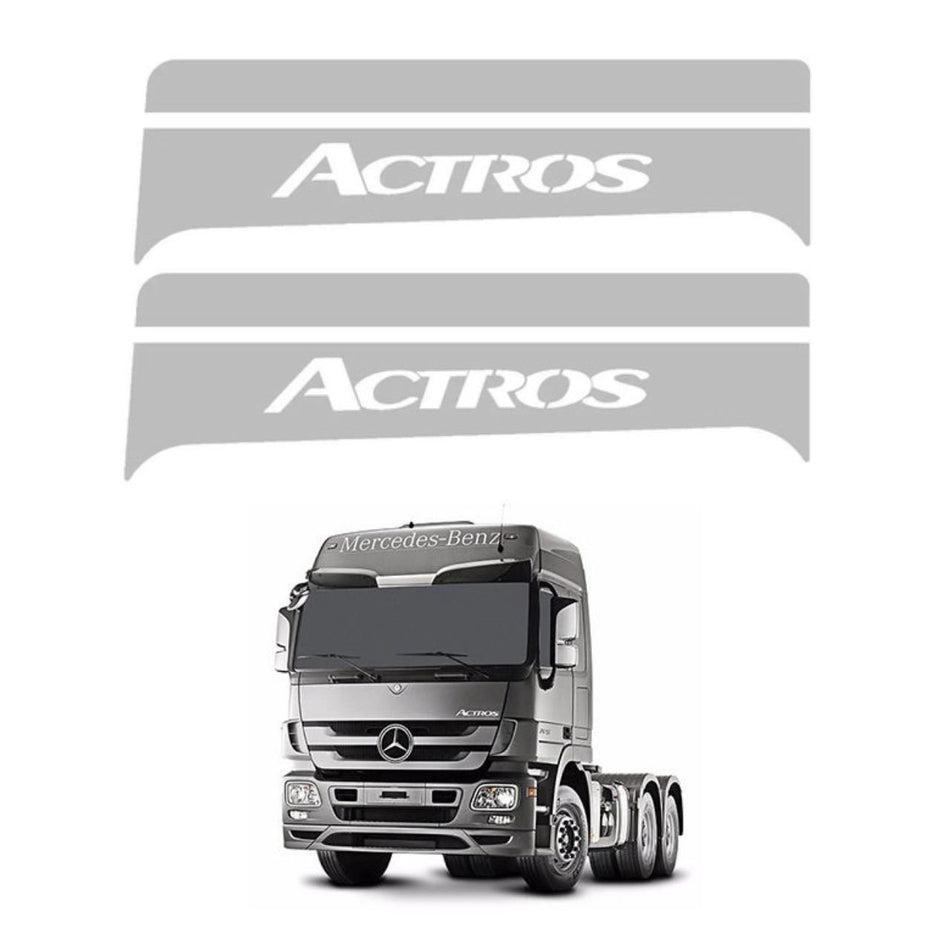 Coluna Escrita Porta Mercedes New Actros Inox