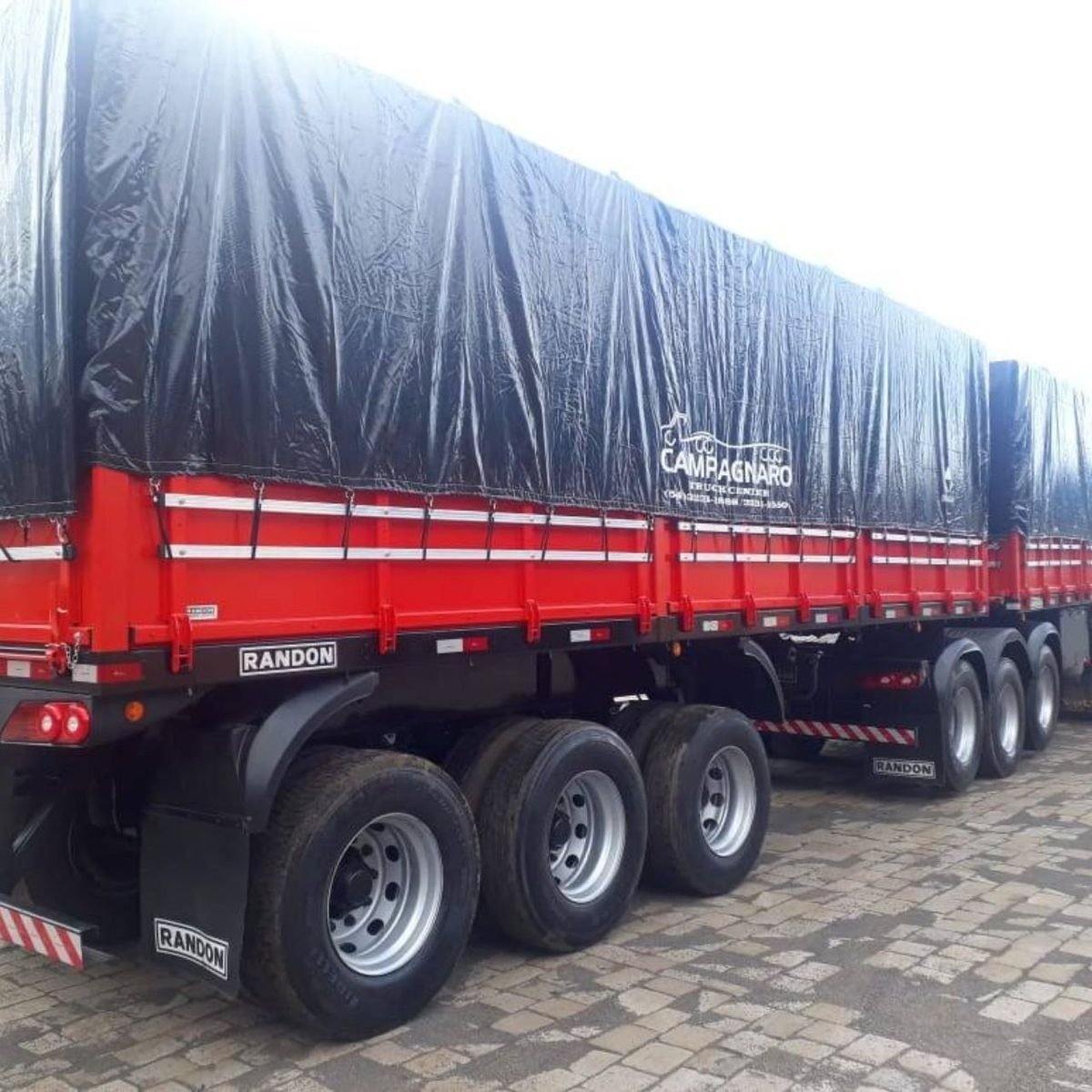 Lona de Vinil para caminhão para Bitrem 9,6 x 5,1 Metros (Impermeável)