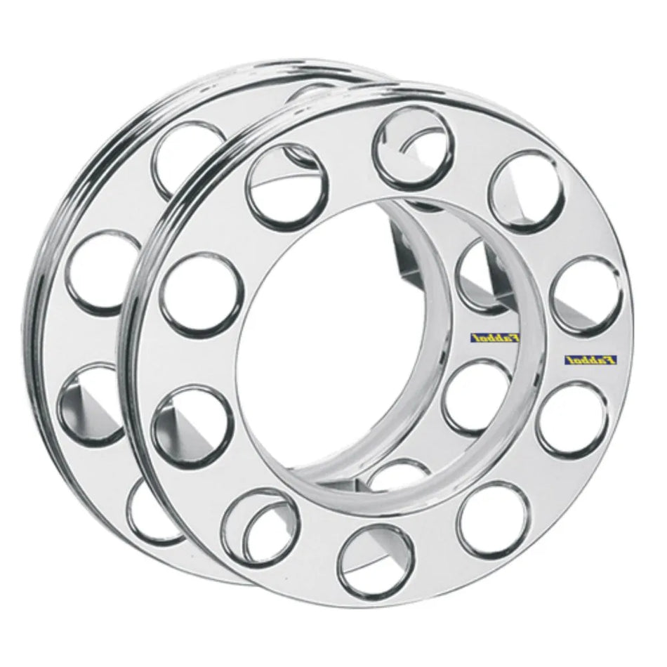 Calota Protetor Roda Dianteira 10 Furos Inox - Par