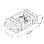 Tanque Combustível Ford F-4000 1975-1997 80L Plástico