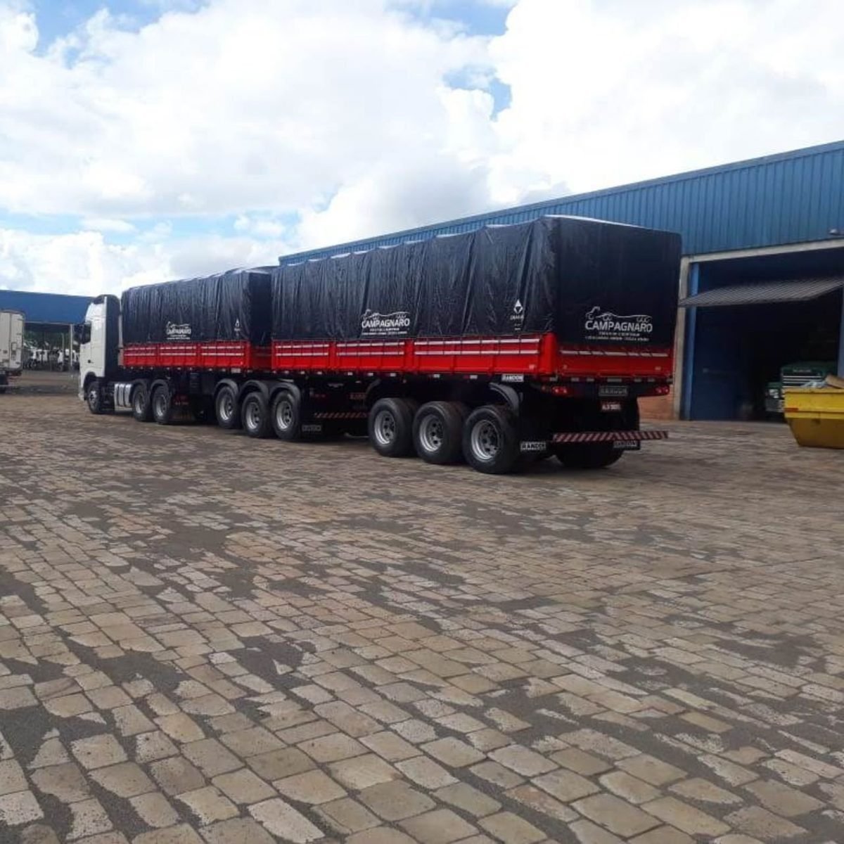 Lona de Vinil para caminhão para Bitrem 9,6 x 5,1 Metros (Impermeável)