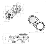 Farol Duplo Horizontal Ford Cargo Pradolux Direito/Esquerdo