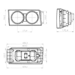 Farol Principal Foco Duplo Volkswagen Titan Pradolux