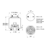 Conjunto Molas Pneumáticas Suspensão Eixo Carreta Facchini
