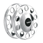 Calota Protetora Roda Dianteira 10 Furos Inox Cromado - Par