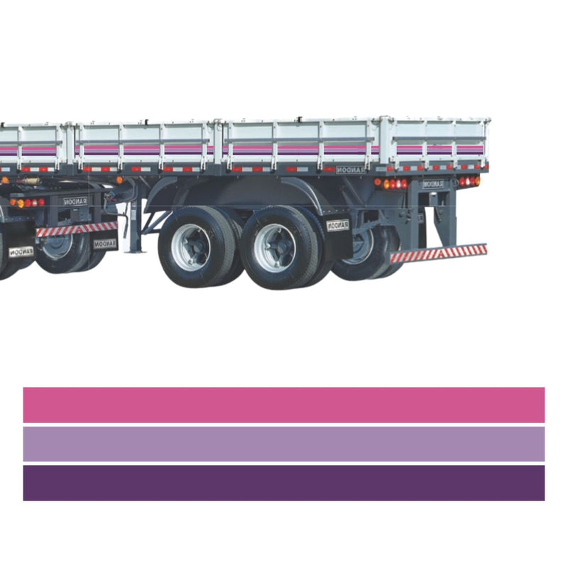 Faixa Adesiva Carreta Scania 113 - Kit 27 Peças