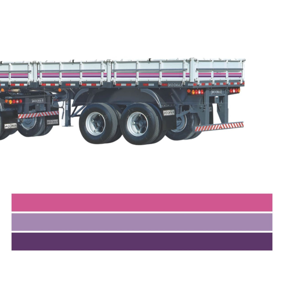 Faixa Adesiva Carreta Scania 113 - Kit 27 Peças