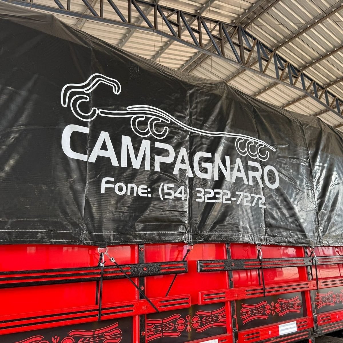 Lona de Vinil para caminhão Com Bojo 16,70 x 5,10 Metros (Impermeável)