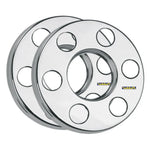 Calota Protetor Roda 6 Furos Traseira Inox Cromado Par