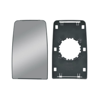 Vidro com Base do Espelho Retrovisor Bifocal Ford Cargo - 2012 - Euro 3 - Média